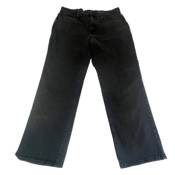 J. Crew Denim - J. Crew Classic Straight Jeans Women's 33 Black Denim Stretch Full Length